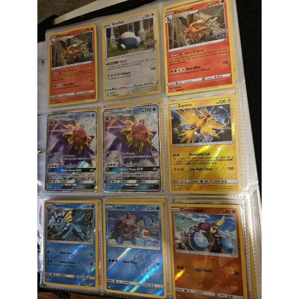 Pokemon TCG Card Lot V VMAX GX EX VSTAR Holo Vintage 9-Pocket Pages